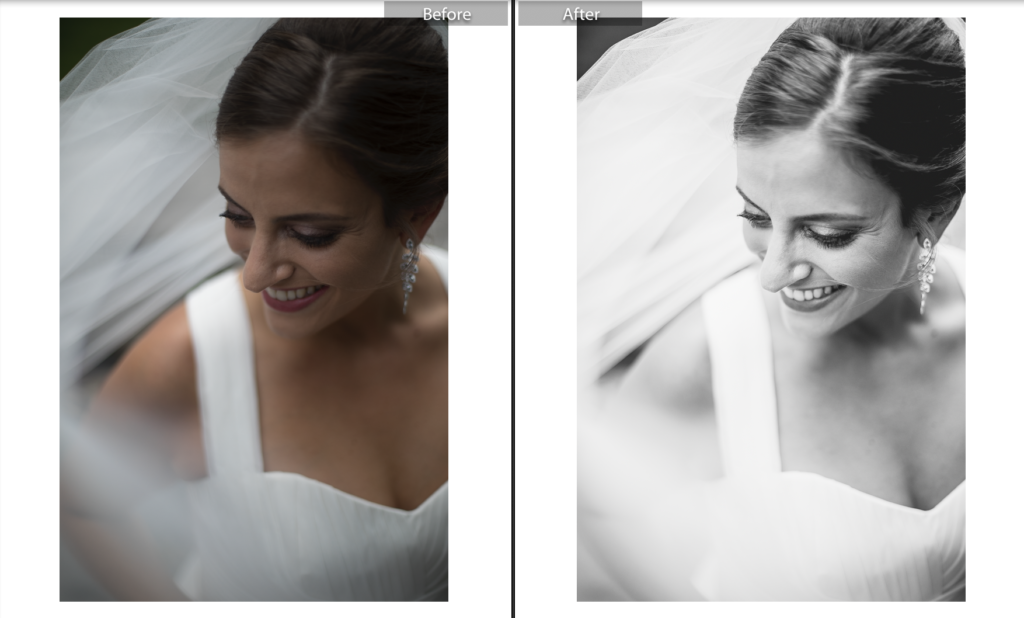 bridal portrait editing
