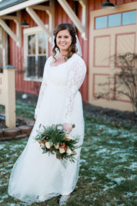winter bride, seedling photography