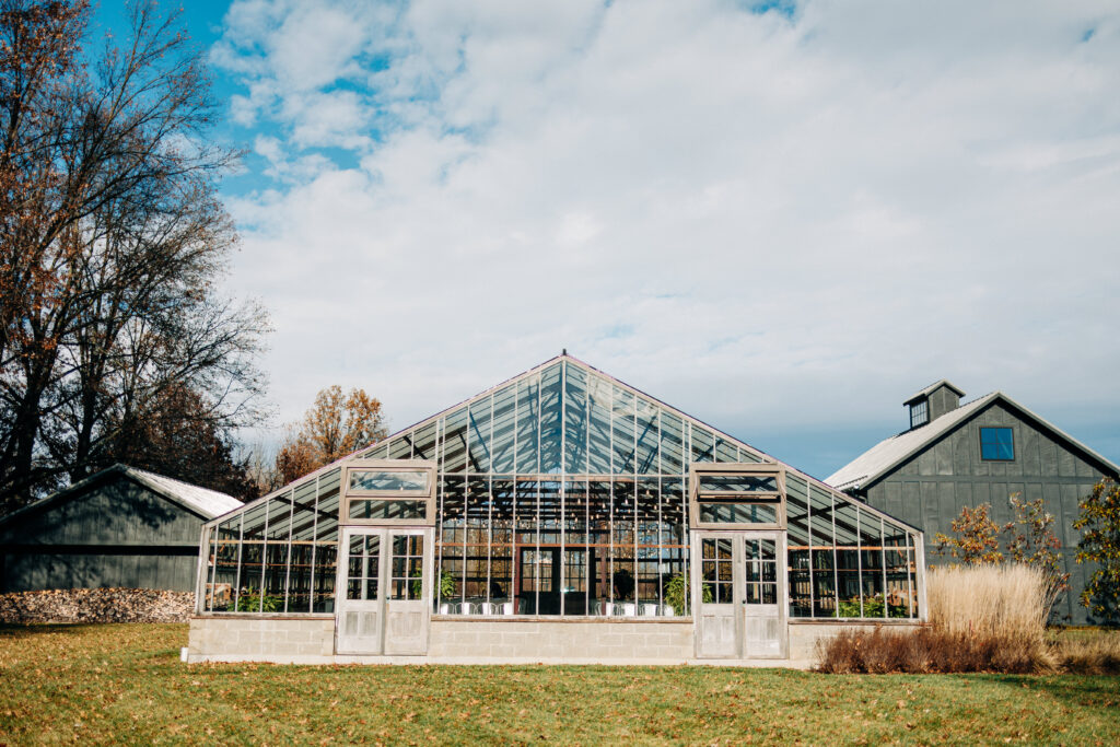 Glass greenhouse wedding venues in Columbus oh