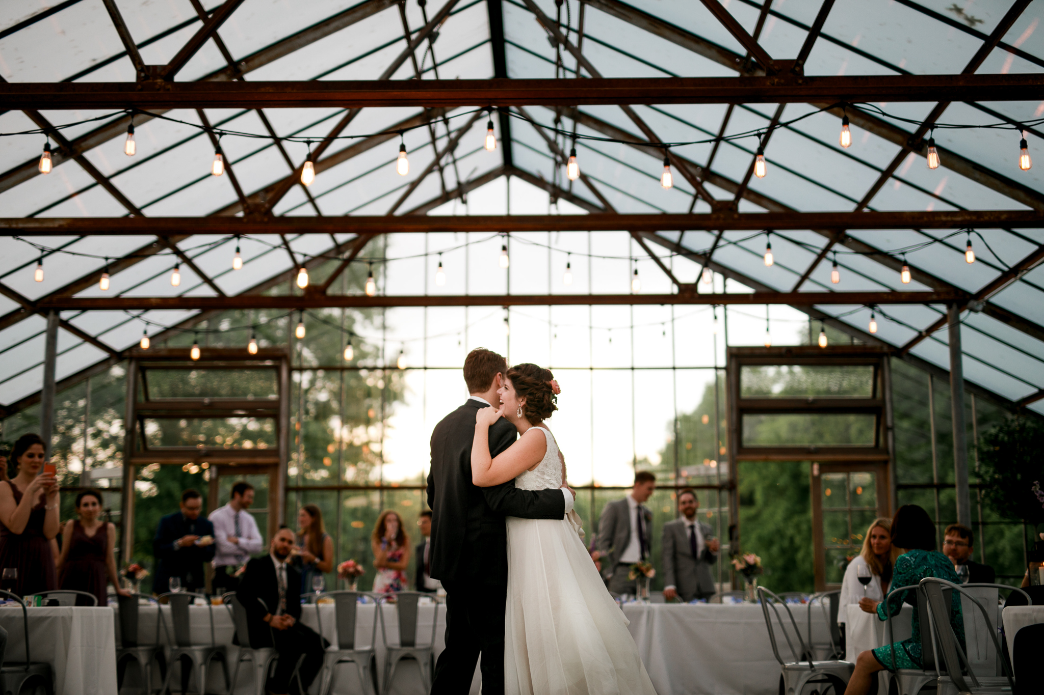 glass greenhouse wedding venues in Columbus oh