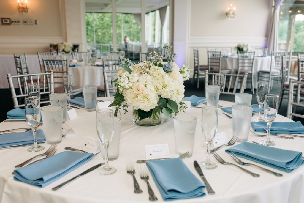 table setting at The Boat House 